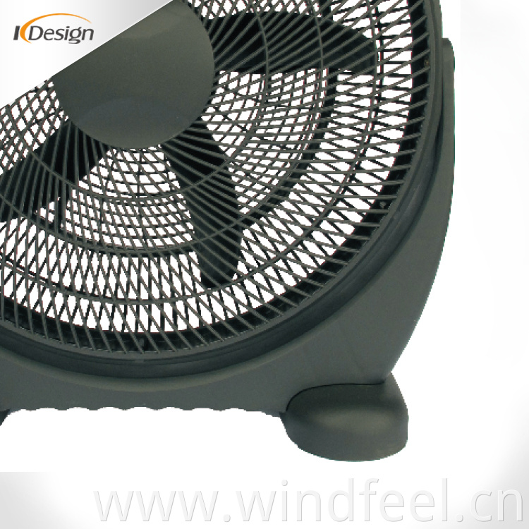 Household fashion no noise box fan 20 inch small ultra thin high speed shop box fans